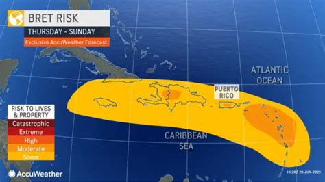 Tropical Storm Bret spins toward eastern Caribbean as forecasters warn of heavy rainfall